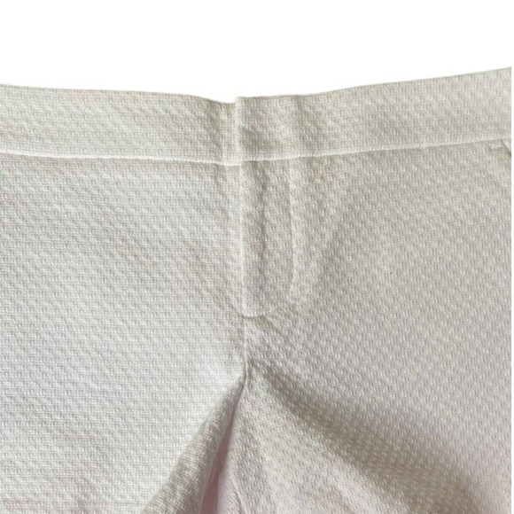 Club Monaco Scalloped Hem Chino Shorts Women’s Size 0 Textured - Picture 5 of 7
